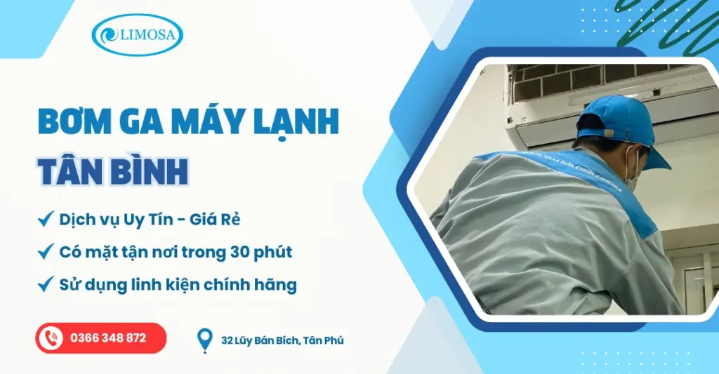 Bơm Ga Máy Lạnh Quận Tân Bình - Uy Tín Giá Rẻ Phục Vụ 24/24 bơm ga máy lạnh quận tân bình