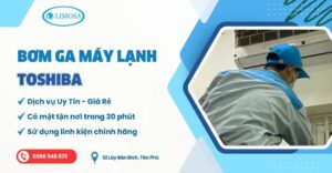 bơm ga máy lạnh toshiba