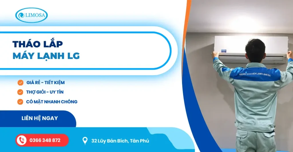 dịch vụ tháo lắp máy lạnh lg