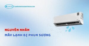 máy lạnh bị phun sương