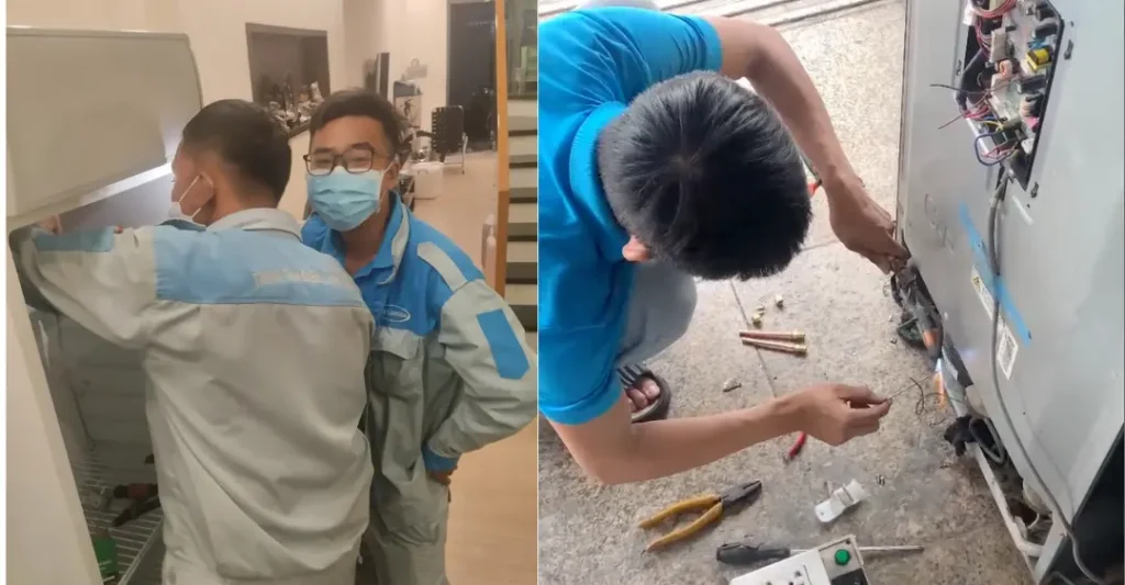quy trình sửa tủ đông
