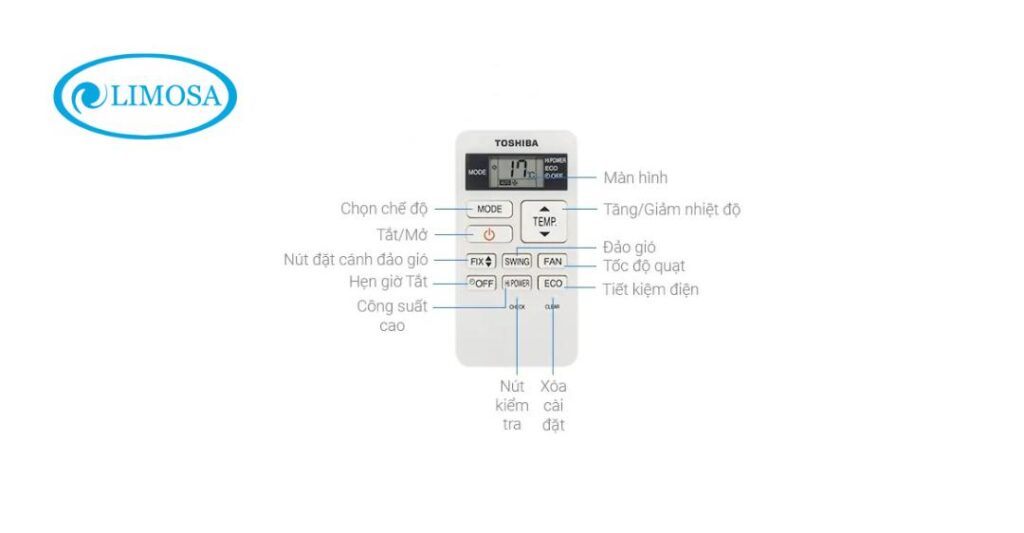 remote máy lạnh toshiba inverter