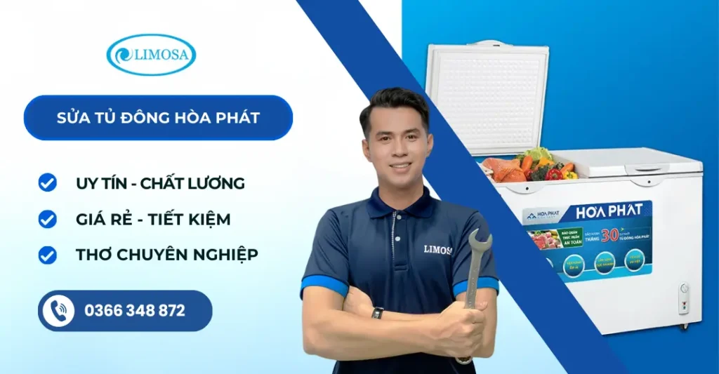 sửa tủ đông Hòa Phát