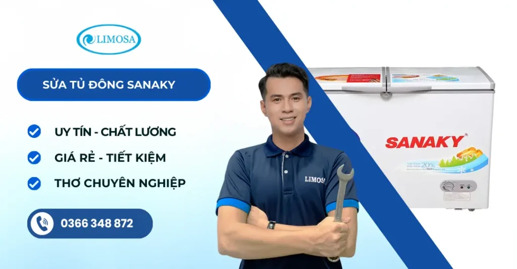 sửa tủ đông sanaky
