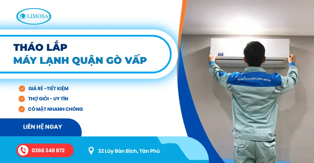 BÁO GIÁ THÁO LẮP MÁY LẠNH GÒ VẤP MINH BẠCH KHÔNG PHÁT SINH PHÍ