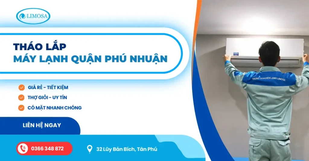 tháo lắp máy lạnh quận phú nhuận