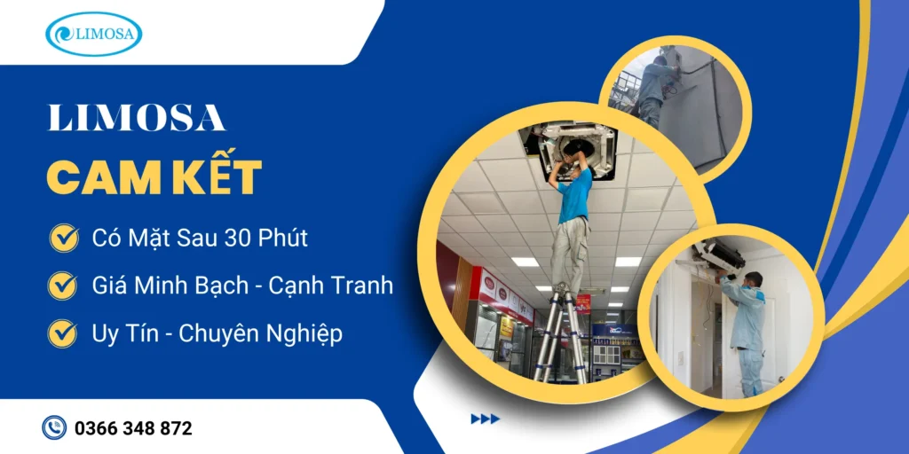 ưu điểm dịch vụ tháo lắp máy lạnh limosa