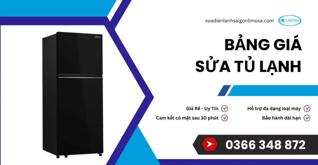 bảng giá sửa tủ lạnh