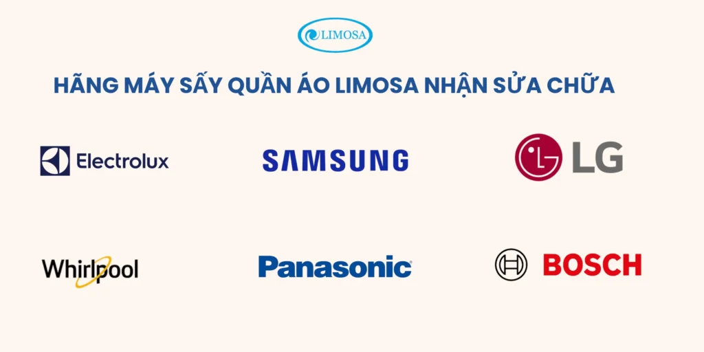 các hãng máy sấy quần áo Limosa nhận sửa chữa