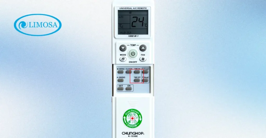 hẹn giờ điều khiển điều hòa Chunghop K-1038E