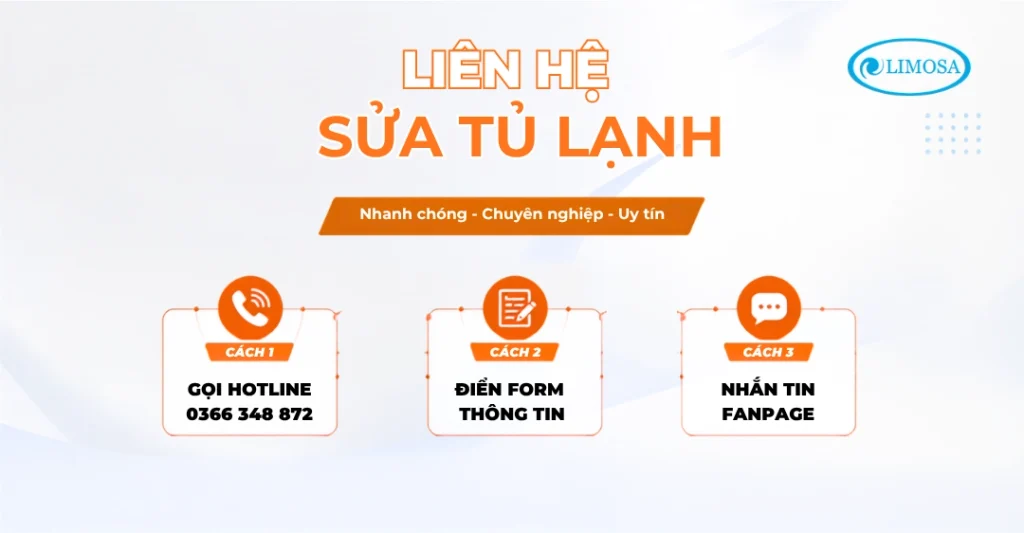 Hướng dẫn liên hệ đặt lịch sửa tủ lạnh