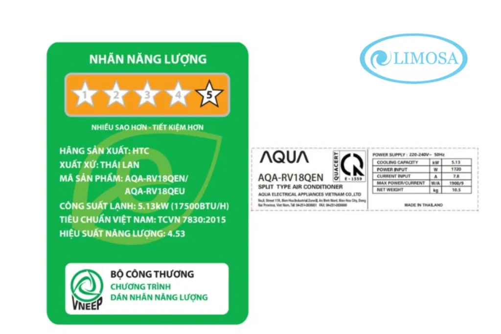 máy lạnh aqua tiết kiệm điện