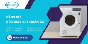 bảng giá sửa máy sấy quần áo