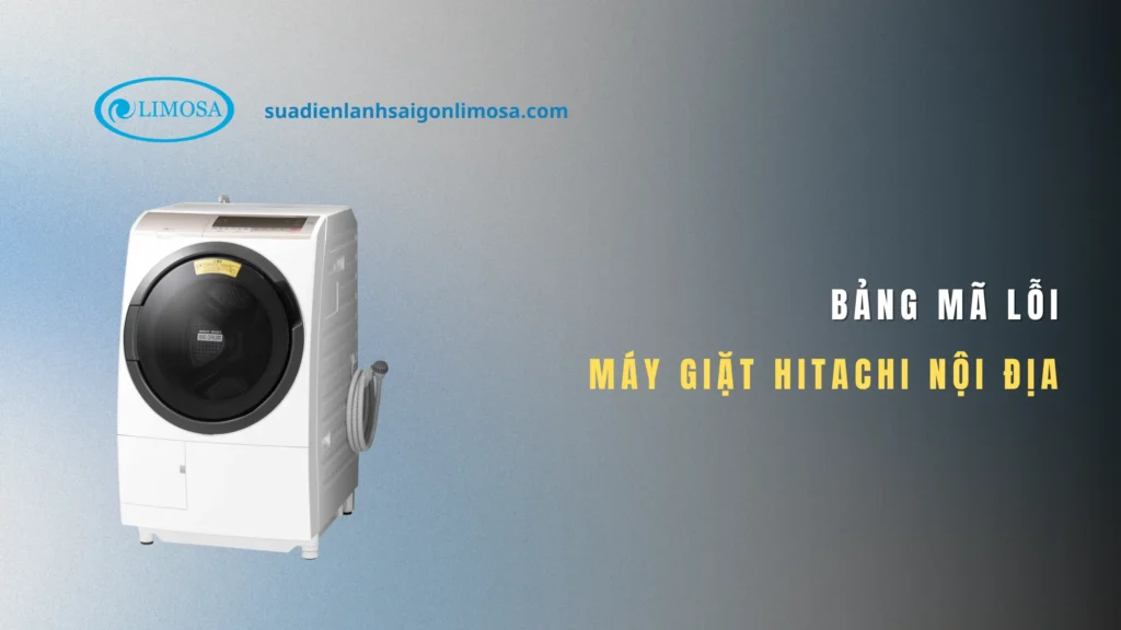 mã lỗi máy giặt Hitachi nội địa