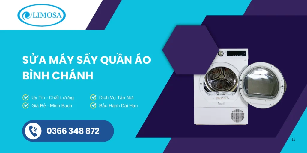 sửa máy sấy quần áo bình chánh