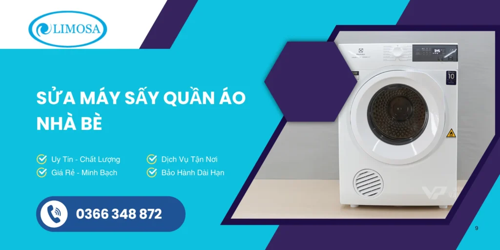 sửa máy sấy quần áo Nhà Bè