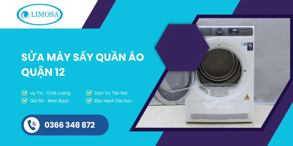 sửa máy sấy quần áo Quận 12