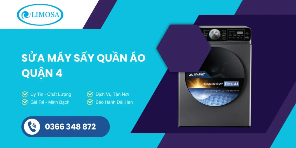 sửa máy sấy quần áo Quận 4