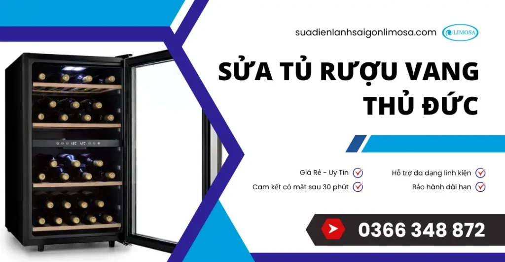 sửa tủ rượu vang Thủ Đức