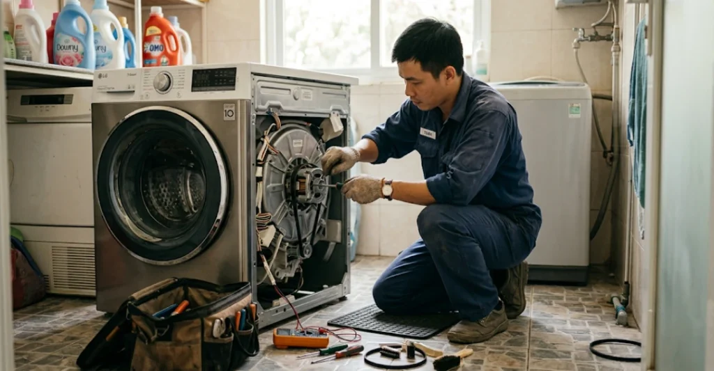 Thợ sửa máy giặt tại Sửa Điện Lạnh Sài Gòn Limosa