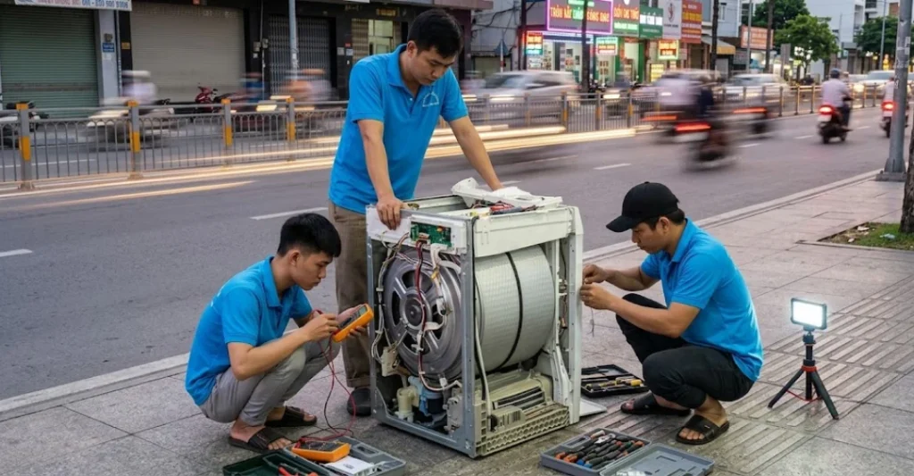 Các trục trặc phổ biến trên máy giặt cần gọi thợ xử lý
