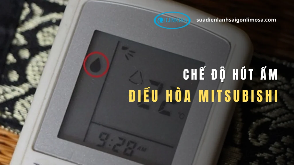 chế độ hút ẩm của điều hòa mitsubishi