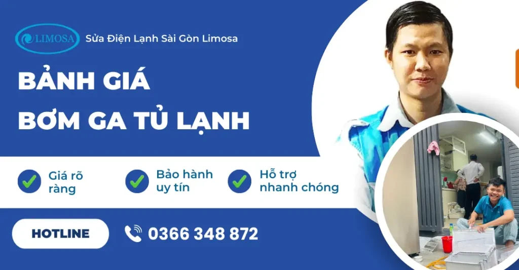 bảng giá bơm ga tủ lạnh