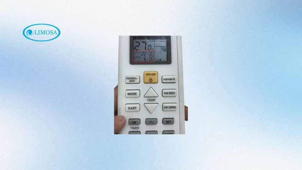 chế độ hẹn giờ ở dòng máy Panasonic