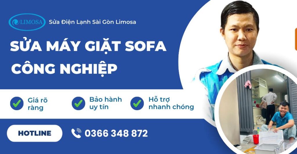 sửa máy giặt sofa công nghiệp