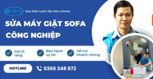 sửa máy giặt sofa công nghiệp