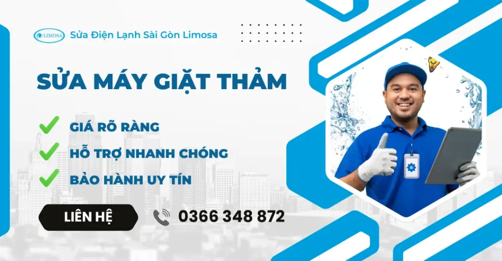 sửa máy giặt thảm