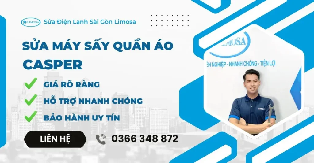 sửa máy sấy quần áo Casper