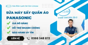 sửa máy sấy quần áo Panasonic