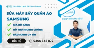 sửa máy sấy quần áo samsung