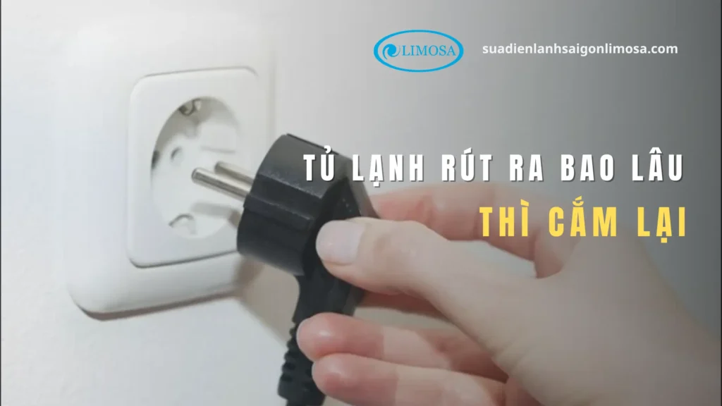 tủ lạnh rút ra bao lâu thì cắm lại