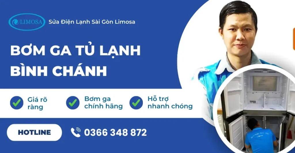 bơm ga tủ lạnh Bình Chánh