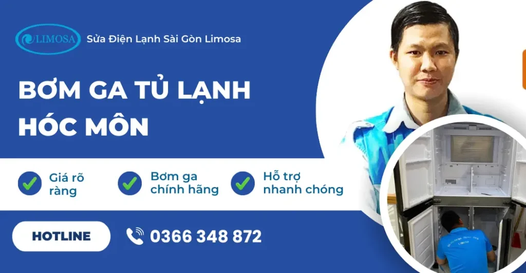 bơm ga tủ lạnh Hóc Môn