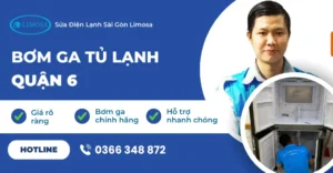 bơm ga tủ lạnh quận 6