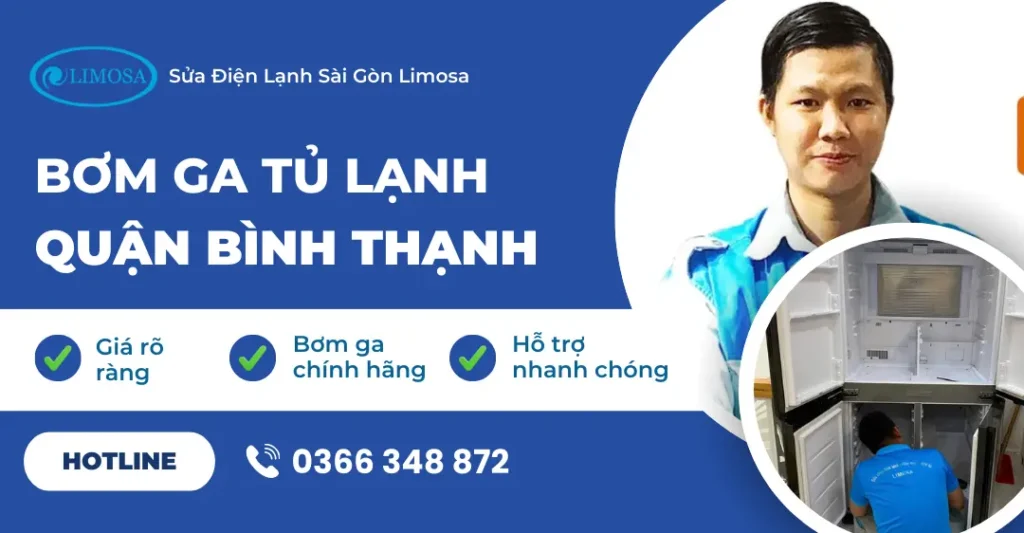Bơm ga tủ lạnh quận Bình Thạnh – Thợ Đến Tận Nhà bơm ga tủ lạnh quận Bình Thạnh