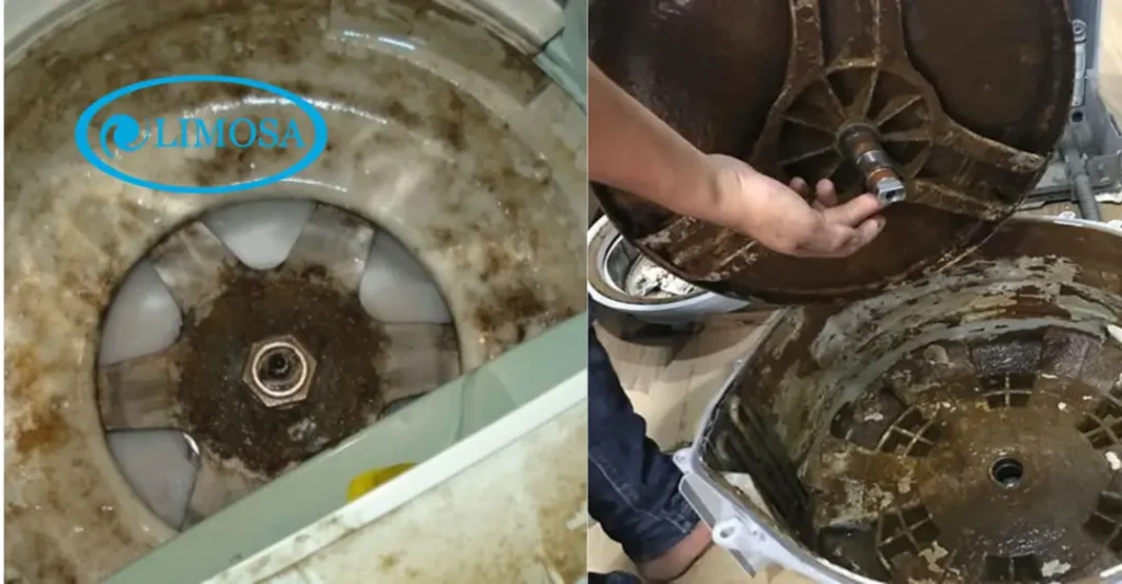 dấu hiệu máy giặt cần vệ sinh