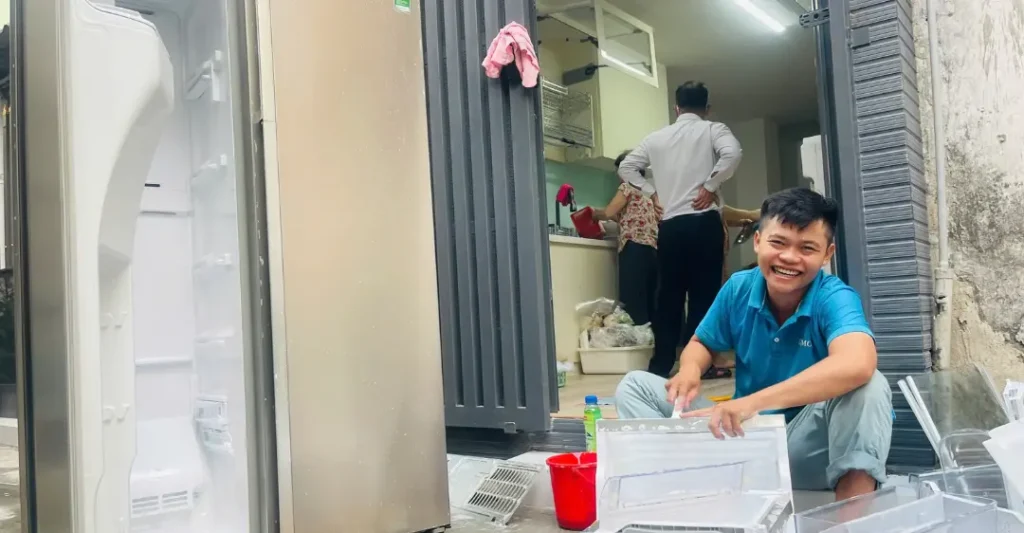 dịch vụ vệ sinh tủ lạnh limosa