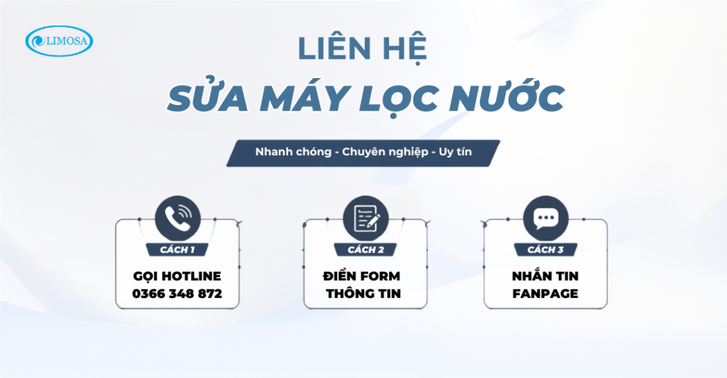 Hướng dẫn liên hệ sửa máy lọc nước