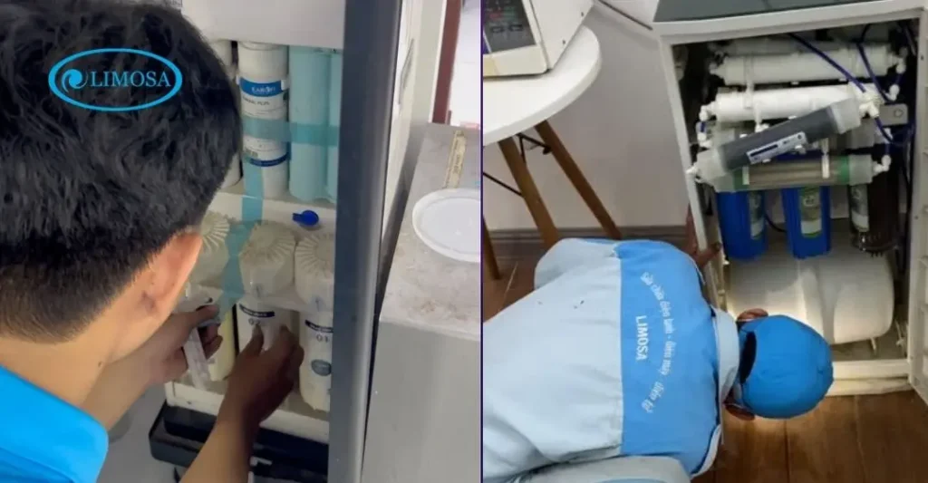 quy trình sửa máy lọc nước tại Limosa