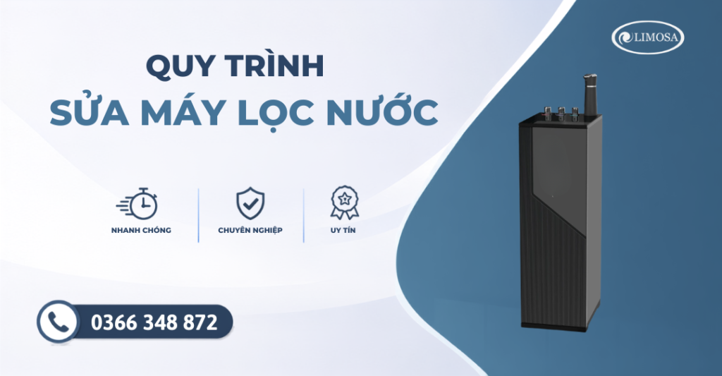 Quy trình sửa chữa máy lọc nước tại Sửa Điện Lạnh Sài Gòn Limosa