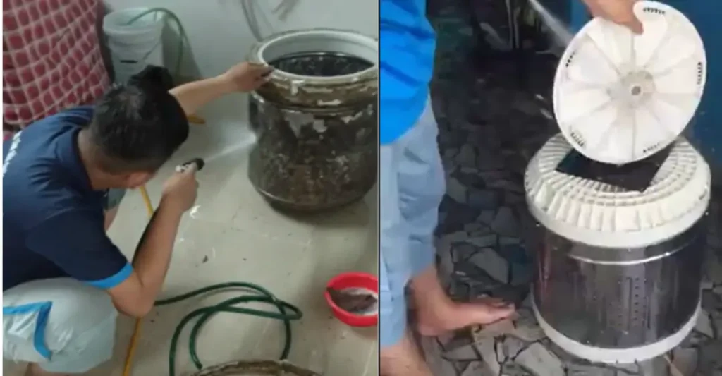 quy trình vệ sinh máy giặt