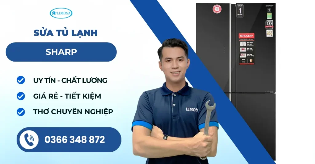 sửa tủ lạnh Sharp