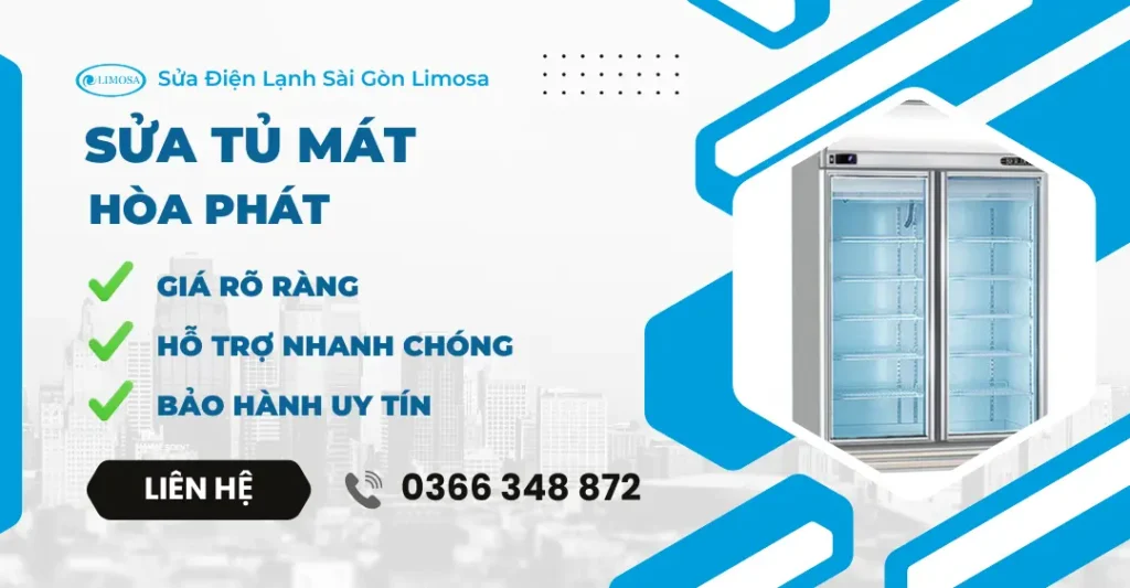 sửa tủ mát hòa phát