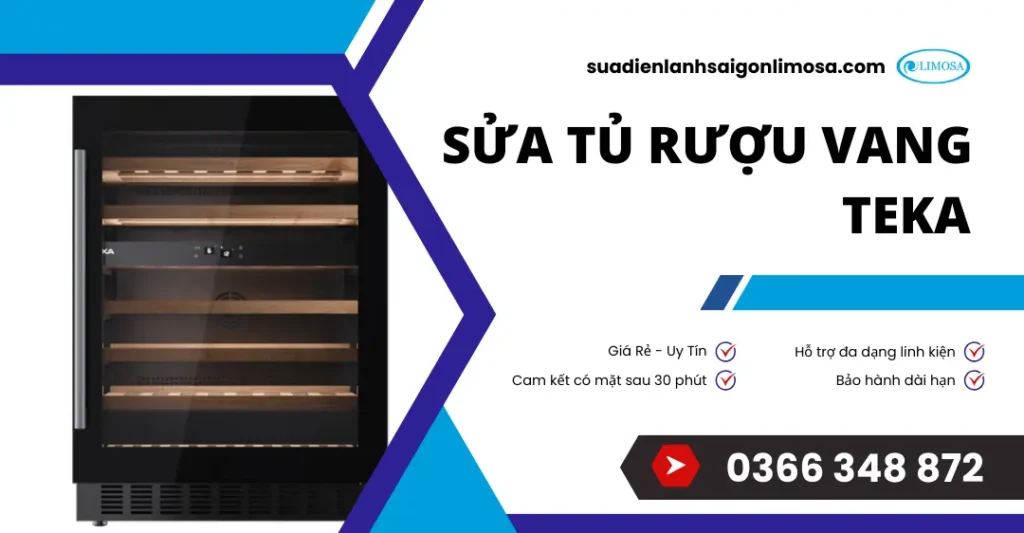 sửa tủ rượu vang Teka