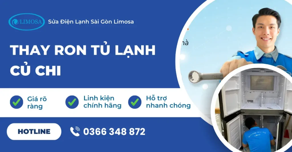 thay ron tủ lạnh quận Củ Chi