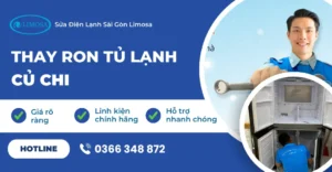 thay ron tủ lạnh quận Củ Chi